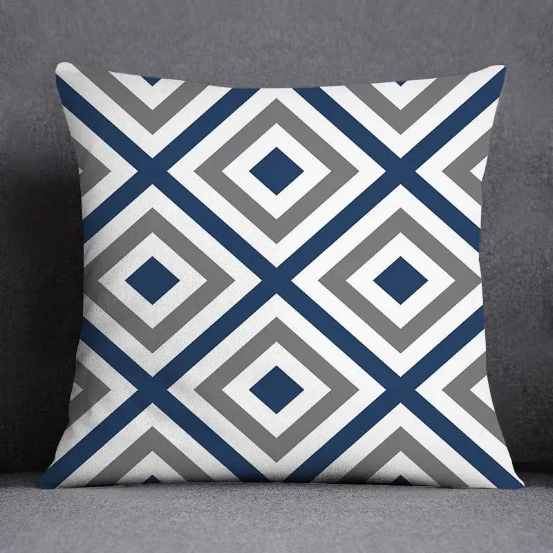 Cushion Cover Geometric Pattern Throw Pillow